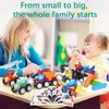 Декомпрессионные игрушки блокируют магнитные блоки Car Toys Дети образовательные практические машиностроительные грузовики