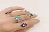 5pcsset dourado cor prata cor turca hamsa mal anéis para mulheres vintage boho knuckle ring conjunto de joias de festa feminina presente7189417