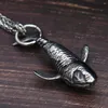 Hanger kettingen punk hiphop 316L roestvrij stalen walvis ketting voor mannen mode persoonlijkheid retro oceaan sieraden geschenken