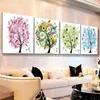 4 Sets 5D DIY Special Shaped Full Art Different Shape 4 Seasons Diamond Drawing Tree Cross Stitch Point Drill Painting274D