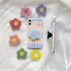 Netter 3D -Blumen -Telefonhalter dehnbarer Grifffingerhalter Ringhalter für iPhone Xiaomi