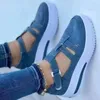 Casual Shoes 2024 Spring/Summer Large Size Breathable Hollow Out Baotou Thick Sole Non Slip Buckle Strap Round Head San