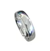 Klassische männliche echte Weißgoldfarbe 6mm Titanium Stahl Frauen Männer Hochzeit Silber Ring Top Qualität nicht verblassen Liebhaber Hochzeit Schmuck1993571