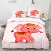 Bedding Sets Cartoon Style Duvet Cover Carefully Crafted Set 220x240 With Pillowcase For Blue Dolphin Print Home Textiles