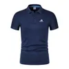 Herren Polos 2024 Drucken 35% Baumwollpolo -Hemd für lässige, feste Farben Slim Fit Summer Mode Brand Clothing