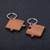 Rings 10 paia Porta clinico in legno per portachiavi per portachiavi fai -da -te regalo di San Valentino Regalo per il portachiavi in legno fatto a mano con un portachiavi fatti a mano