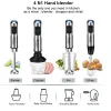 Blender Hot 8in1 1500W Electric Milk Frother Hand Stick Blender Immersion Egg Whisk Mixer Juicer Meat Grinder