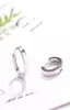 Solid Real 925 STERLING Silver Mini Slim Loop Huggies Circle Small Hoop Ooy Eargs For Women Mens Childre