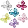 Storage Bottles Glitter Rhinestone Organza Silk Butterfly Bouquet Accessories Butterflies Mini Rhinestones