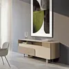イタリアの大理石のキャビネットキッチンサイドボードダイニングルーム家具和りガラスサイドボードキャビネット