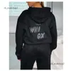 Designer Woman Hoodies Off White Tracksuits Women's Fashion Sports and Leisure Set High Quality Pure Cotton Letter Printed Solid Color Hoodie Set 949