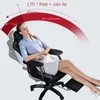 Chaise de bureau inclinable de 135 ° avec roues universelles silencieuses et éponge haute densité confortable éponge à haute densité pivotante ergonomique