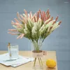 装飾的な花2PC人工福音ムルガレバルガアグラスフォーム穀物の花の結婚式の流れアレンジメントホームテーブル花瓶の装飾毛皮の装飾