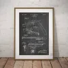 Barber Patent Blueprints Vintage Plakat