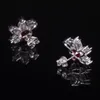 Gems Ballet Palm Leaf Fabulous Earring Luxury Lab Created Ruby Exquisite Vintage Design Earrings 925 Sterling Silver 240410