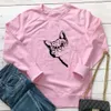 Designer dames hoodies sweatshirts hete en schattige kattenprint 2021 herfst/winter ronde nek lange mouwen hoodie