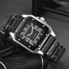 トップブランドの腕時計メンズレディースタンクウォッチクラシックパンタースクエアローマダイヤル品質クォーツムーブメントウォッチ126043XXプレミアムブレスレット5077リストウォッチ