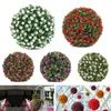 Flores decorativas Bola de grama Adicione cor e beleza natural ao seu espaço com bolas de flores de rosa artificiais para pendurar cestas de jardim