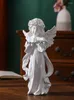 Figurine decorative ZQ European Art Retro Girl Decoration American Resina Statue Desktop Ornamenti morbidi