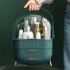 Kosmetische Aufbewahrungsbox Badezimmer Badezimmer wasserdichte staubfeste Schmuck Make -up Organizer Home Hautpflege Make -upabstürze 240329