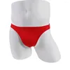 Underpants Sexy Mens Elastic Mutandine Bulge Cashthewwear Thong Intwear Slips Solid Bikini Beachwear G-String T-Back Lingerie Comf Lingerie