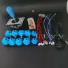 Games arcade joystick diy kit nul vertraging USB -controller pc sanwa oval ball joystick push knoppen voor pc ps3 voor pandora game tv -box