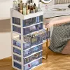 Boîte de rangement Cosmetics Tabletop Cosmetics Multi-couche-Type-Type Type du sol au plafond Shelf Lipstick Skincare Makeup Organisateur