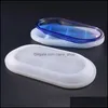 Molds Sile Mold Oval Plate Diy Handmade Flat Bottom Dish Epoxy Resin Crafts Mods Jewelry Making Tools Drop Delivery Equipment Dhcd3