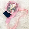 Handtassen Leuke kleurrijke meisjes transparante pailletten Borsttas Mooie creatieve jongens Kinderen Zipper Crossbody Body Kinderen Munt Purse Handtassen