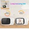 Babyfonitors 2.4G draadloze video Babymonitor met lange batterijduur 3,5-inch LCD 8 Lullaby Vox Mode 2-Way Audio Call Night VisionC240412