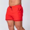 Byxor män som kör sport shorts gym fitness träning träning sportkläder manliga korta byxor knä längd strand sport tröjor bottnar