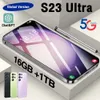 S23 S24 Ultra Phone 1TB Смартфон разблокированный сотовые телефоны Android 12 5G Cellular Collular Stlemphone 6.8inch 512GB S 23 Мобильный телефон Play Play Global версия