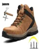 Säkerhetsskor Men039S Steel Toe Punctureresistant Sports Breattable Lightweight Work Boots Outdoor Construction för att skydda TOES2047137
