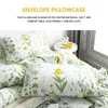 Ensemble de literie à imprimé floral Soft confortable Single Double Douette Cover Set King Size Flowers Match Counvers Covers pas de draps