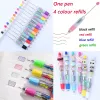 Stylos 20pcs bricolage créatif perlé à quatre couleurs stylo perlé mignon macaron stylos perlé tram kek mark point ballpoint stylo