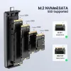 Muhafaza Yottamaster M.2 SATA NVME KASASI Çift Protokol SSD Muhafaza USB 3.0 HD Depolama Kutusu Tip C Katı Duran Tahrik Gövdesi PC dizüstü bilgisayar için