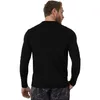 Heren 100% Merino Wool Thermische T-shirt met lange mouwen Basis Laye Merino Wool Shirt 250G Wicking Ademende anti-odor 240407