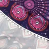 Tapisseries India Tapestry avec glands imprimé paacock Bohemia Mandala Mur suspendu Hippie Beach Mat Blanket Bikini Cover Up Up Tippet