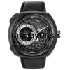 Sevenfriday Watch Designer Horloges Sevenfriday Q-serie Automatische zwarte lederen mannen kijken SF-Q3/05 Hoge kwaliteit