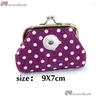 Bangle 6 Colors 18Mm Snap Button Jewelry Dot Spot Coin Purses Small Wallets Pouch Kids Girl Womens Money-Bags For Gift Qb618 Drop Deli Otifq