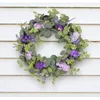 Fiori decorativi Purpler Flower Ghirth Artificial Summer for Dor Door Farmhouse Wedding Garden interno e decorazioni all'aperto