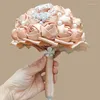 Wedding Flowers Bridal Bouquets Hand Holding Flower Sweet 15 Quinceanera Bouquet Made Accessories W229