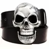 Other Fashion Accessories Cool Big Skl Face Heavy Metal Buckle Belt Men Skeleton Head Rock Aand Roll Style Punk Perform Clothing Dro Dhqwr