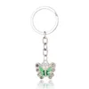 Anneaux clés Butfly Keychain Crystal Alloy Vintage DIY SAG TÉLÉPHON