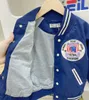 2023 جاكيت البيسبول الجديد الخريف الأطفال الأولاد معاطف قميص من النوع الثقيل صغير الكوري غير الرسمي لرسالة الجيب