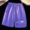 Lappster-Youth coloré à séchage rapide Y2k Sweat Shorts Summer Sport Running Training Streetwear Basketball Short 240401