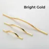 Black Golden Arched Curved Handles for Furniture Zinc Alloy Kitchen Cabinet Handle Modern Bedroom Drawer Wardrobe Cupboard Pulls