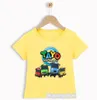 Camisetas de Boy S Funny Tayo y Little Friends Camiseta de estampado Tendencia de moda Baby Yellow Tops9168528