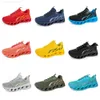 hommes femmes Gai Chaussures de course sept chaussures de plate-forme noire bleu bleu clair jaune mens entraîneurs sportive extérieur sneaker