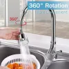 3 modes Réglage du robinet à haute pression Réglage de l'extension Anti-splash Boucheur de la tête universelle Bubbler Accessoires de cuisine